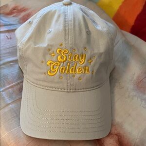“Golden Girls” Stay Golden Cap - Cream and Yellow